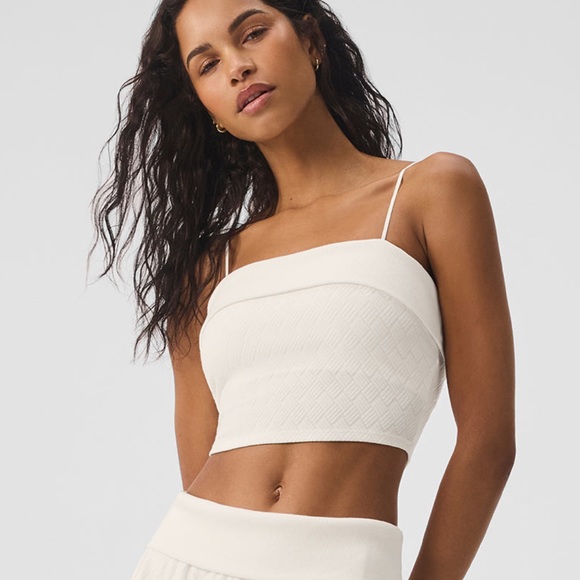 ALO Yoga Tops - Alo Yoga Doubles Only Bra Tank Size Medium - Ivory